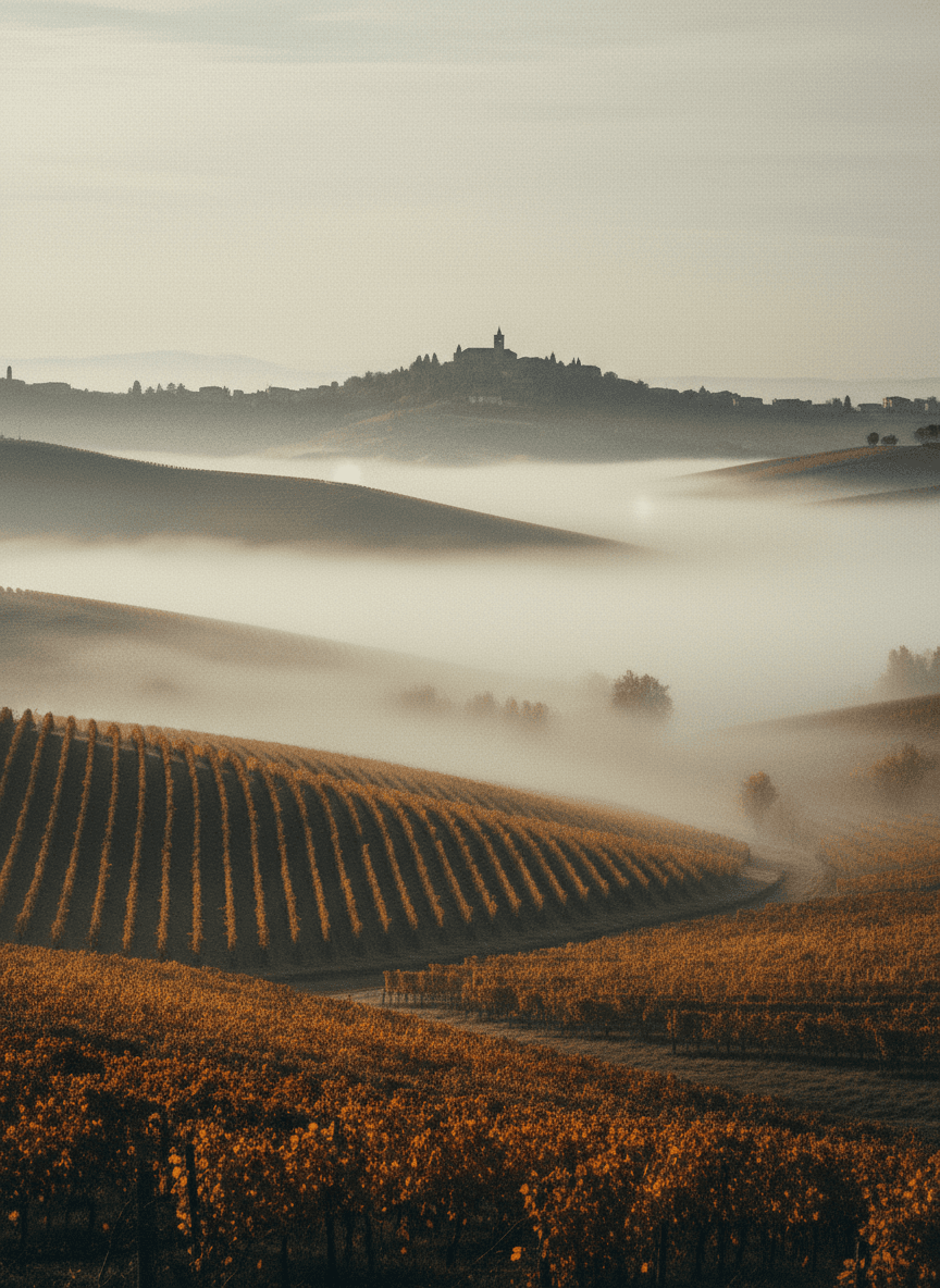 Landscape in Piemonte, Italy