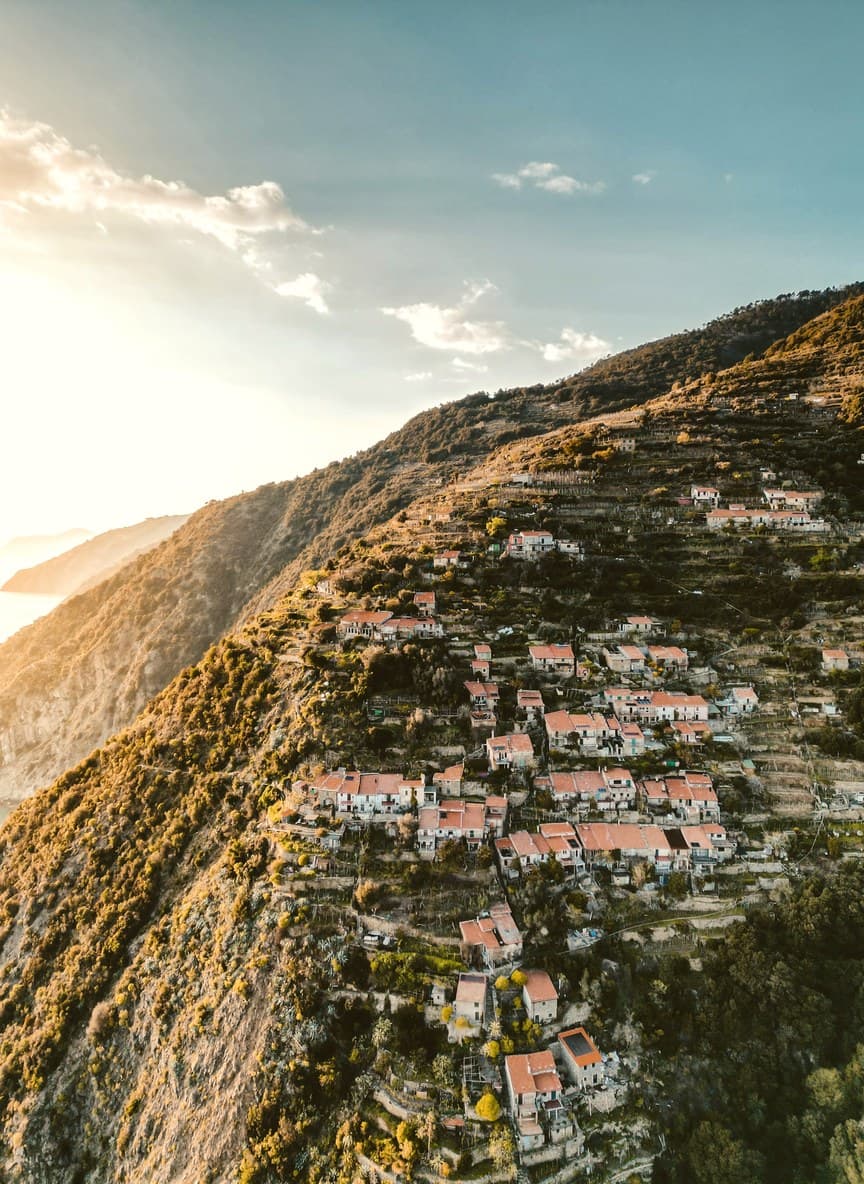 Landscape in Liguria, Italy